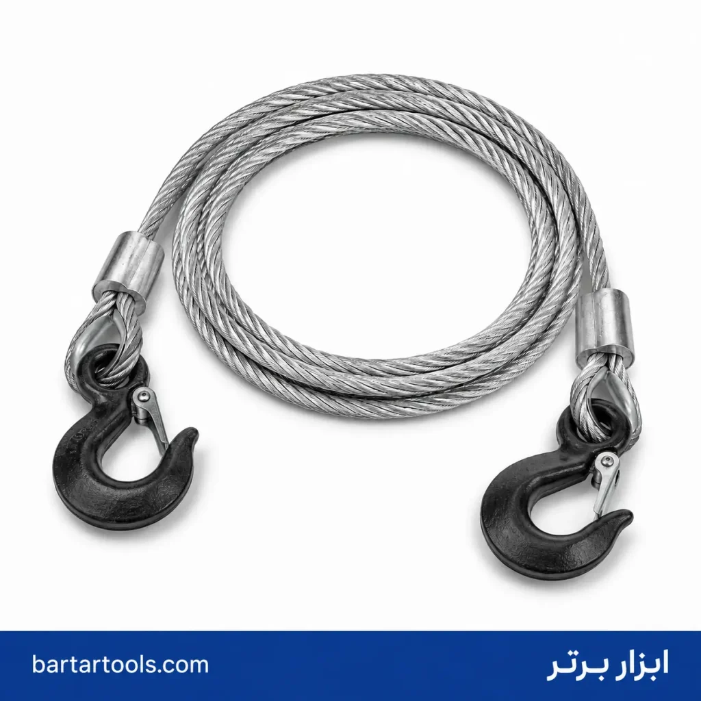 سیم بکسل گالوانیزه لیون ۱۰ میلی‌متر با قلاب ۵۰۰